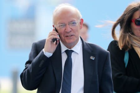 FILE PHOTO: Portugal's Foreign Minister Augusto Santos Silva arrives for the second day of a NATO summit in Brussels, Belgium, July 12, 2018. Tatyana Zenkovich/Pool via REUTERS