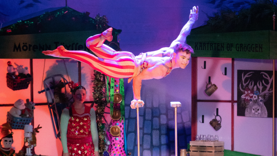 The cast of Holidaze is producing three performances in Columbus. (Courtesy Photo/Cirque Dreams Holidaze)