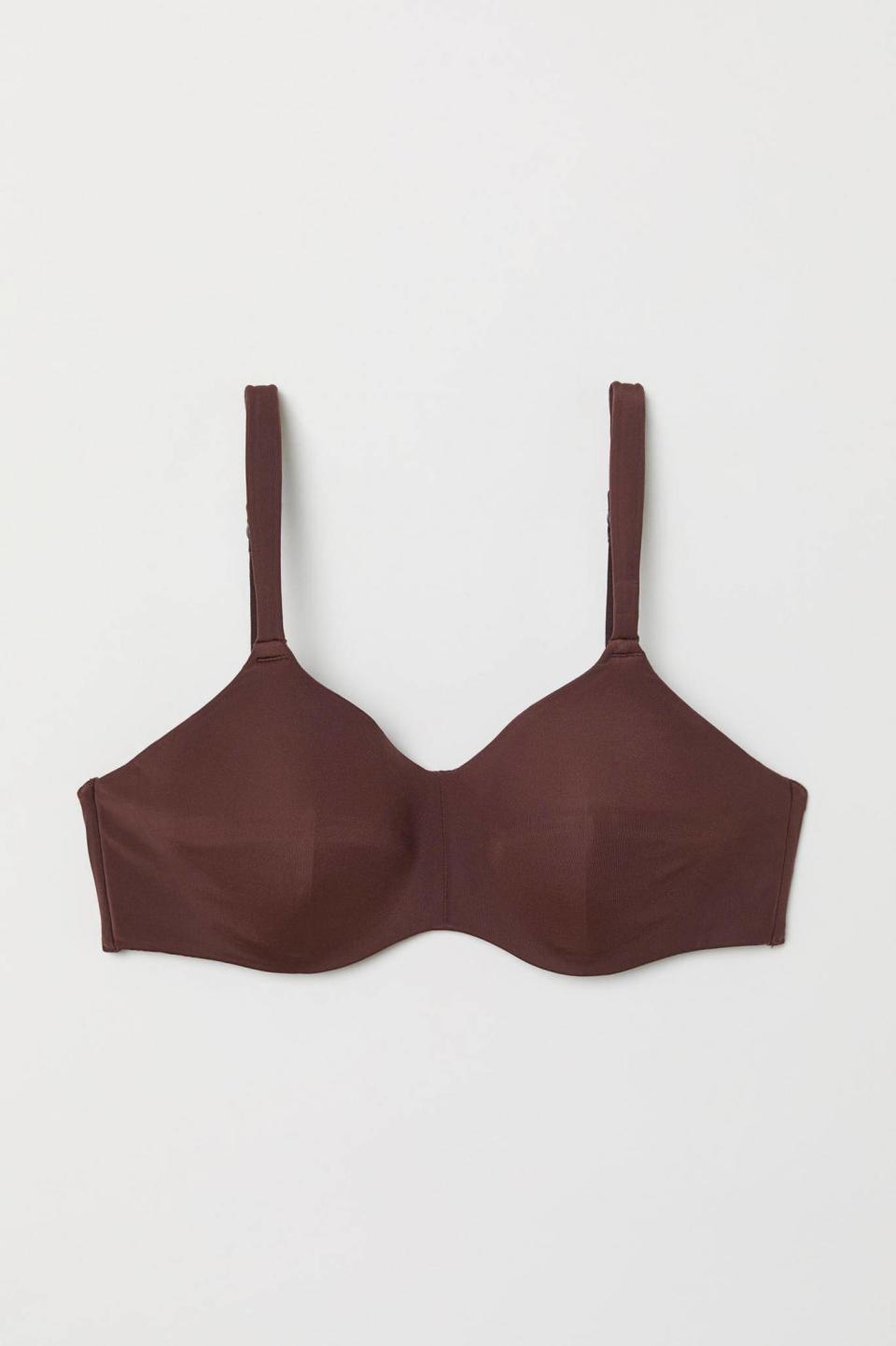 The soft-cup bra features a full cup to offer maximum coverage (H&M)