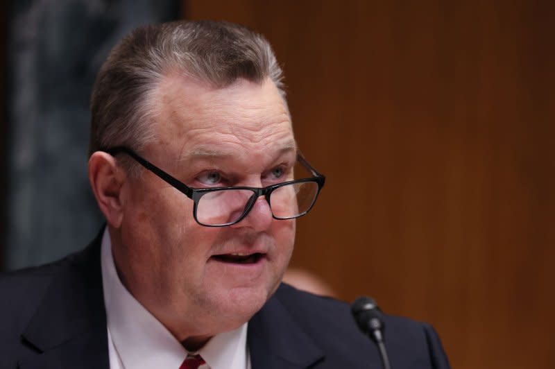 U.S. Sen. Jon Tester, R-Mont., introduced the School Lunch Integrity Act, which would prohibit cultivated meat from being served in the National School Lunch Program and the School Breakfast Program. File Photo by Jemal Countess/UPI