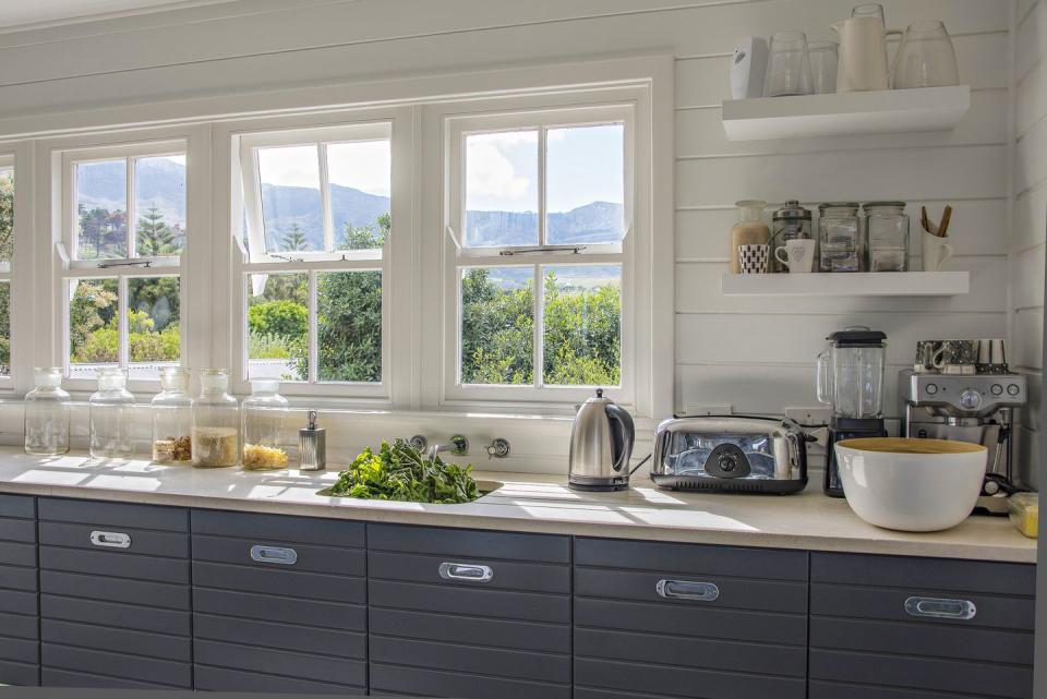 interior of contemporary kitchen