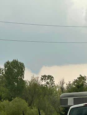 Funnel photo from Carrie Dixson nw of Udall on 4-30