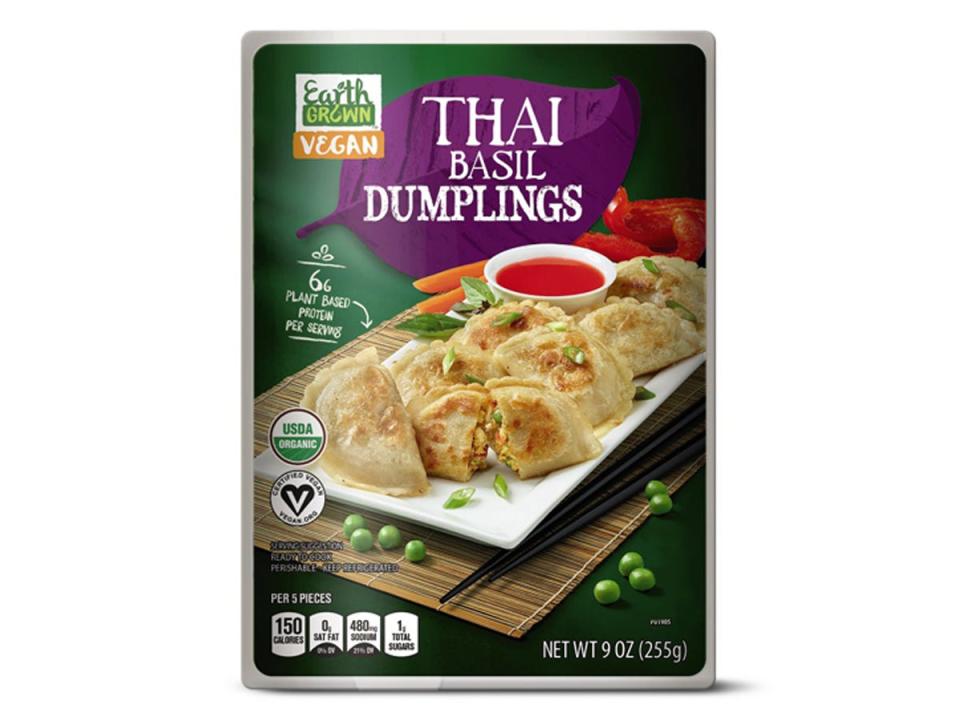 Earth Grown Thai basil dumplings