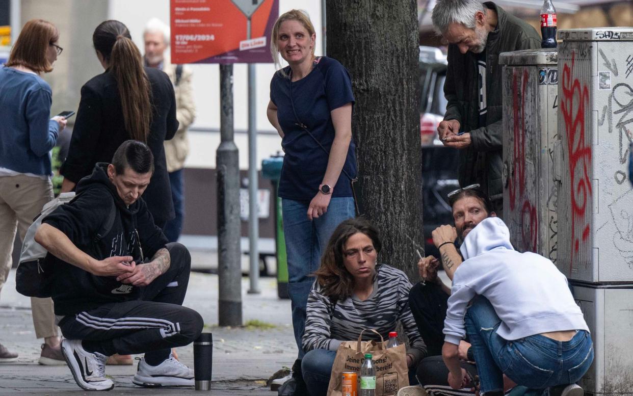 The Bahnhofsviertel district has been dubbed 'zombie country'