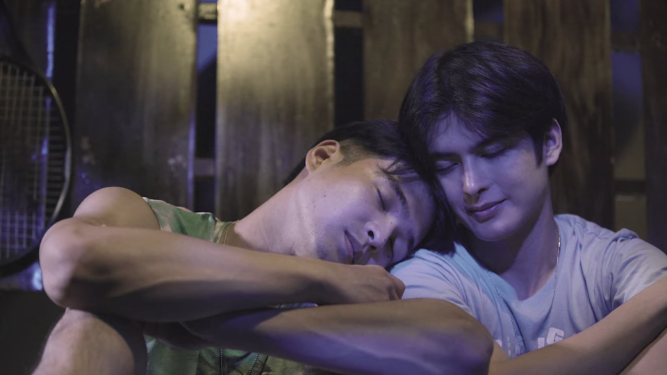 Ben X Jim is a Philippine boys’ love drama series that stars Teejay Marquez (right) as Ben and Jerome Ponce as Jim. (Screenshot: Netflix)