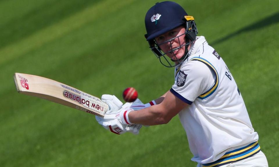 Gary Ballance finished day two on 76 not out having survived an lbw appeal on his first ball.