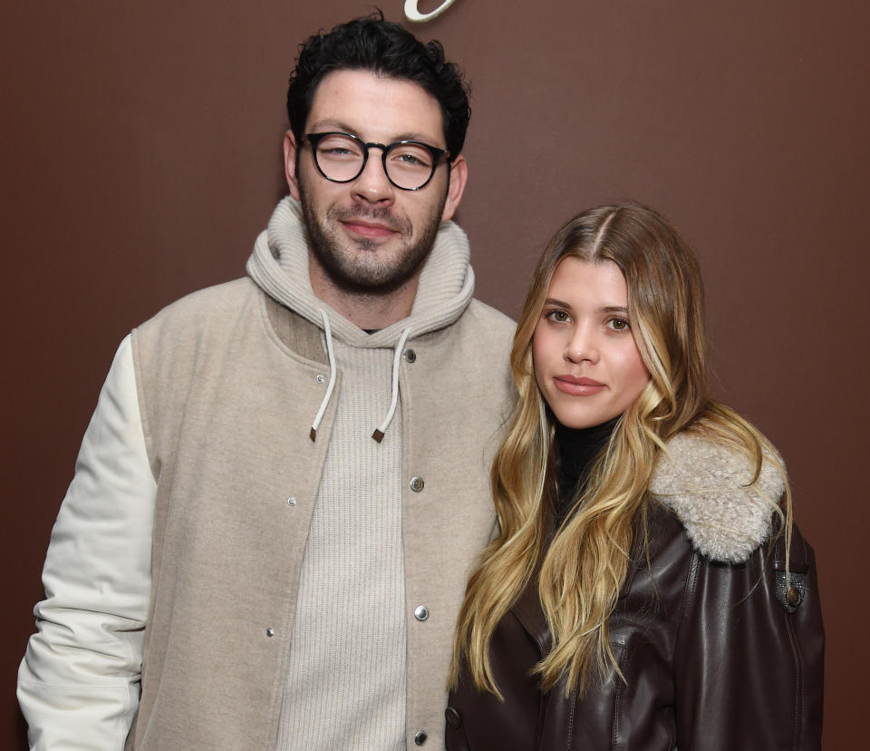 Elliot Grainge, Sofia Richie. Photo by Gilbert Flores/WWD via Getty Images