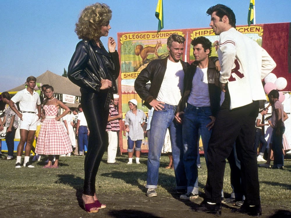 Olivia Newton-John und John Travolta in "Grease" (Bild: imago images/Mary Evans)