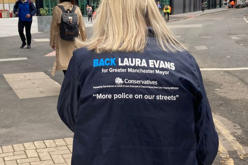 Laura Evans' eye-catching jacket -Credit:LDRS