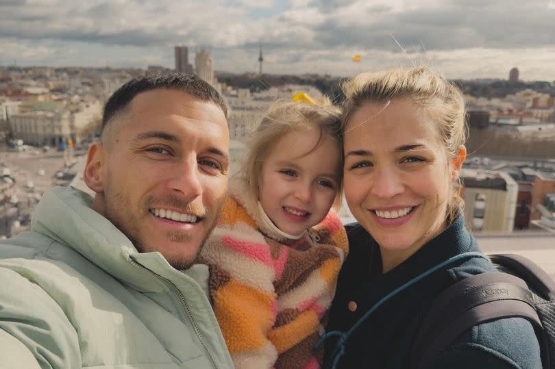 Gorka Marquez and Gemma Atkinson and Mia