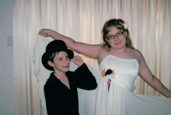 Carol and Tony before a 2008 dance recital