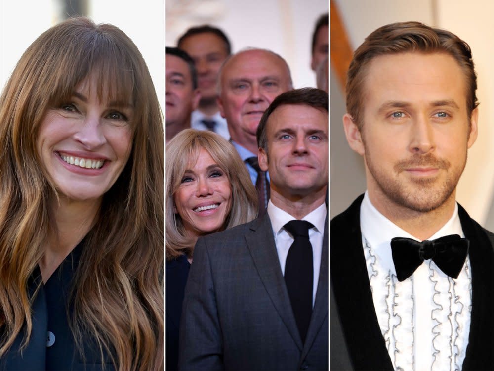 Werden Julia Roberts und Ryan Gosling zum Ehepaar Macron? (Bild: imago/ABACAPRESS / action press / action press)