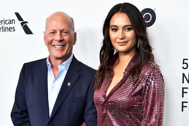 <p>Theo Wargo/Getty</p> Bruce Willis and Emma Heming Willis on Oct. 11, 2019