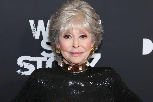 <p>Jamie McCarthy/Getty</p> Rita Moreno in New York City in November 2021