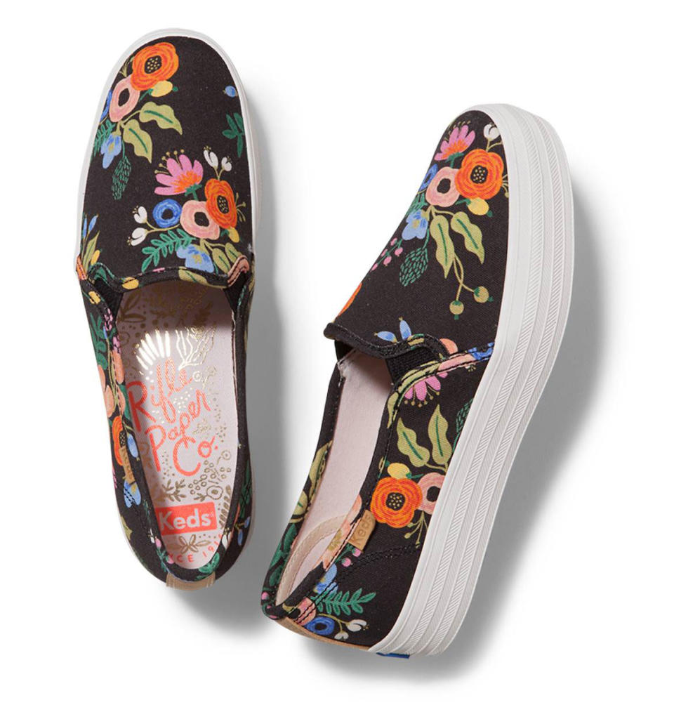 KEDS X RIFLE PAPER CO. TRIPLE DECKER LIVELY FLORAL