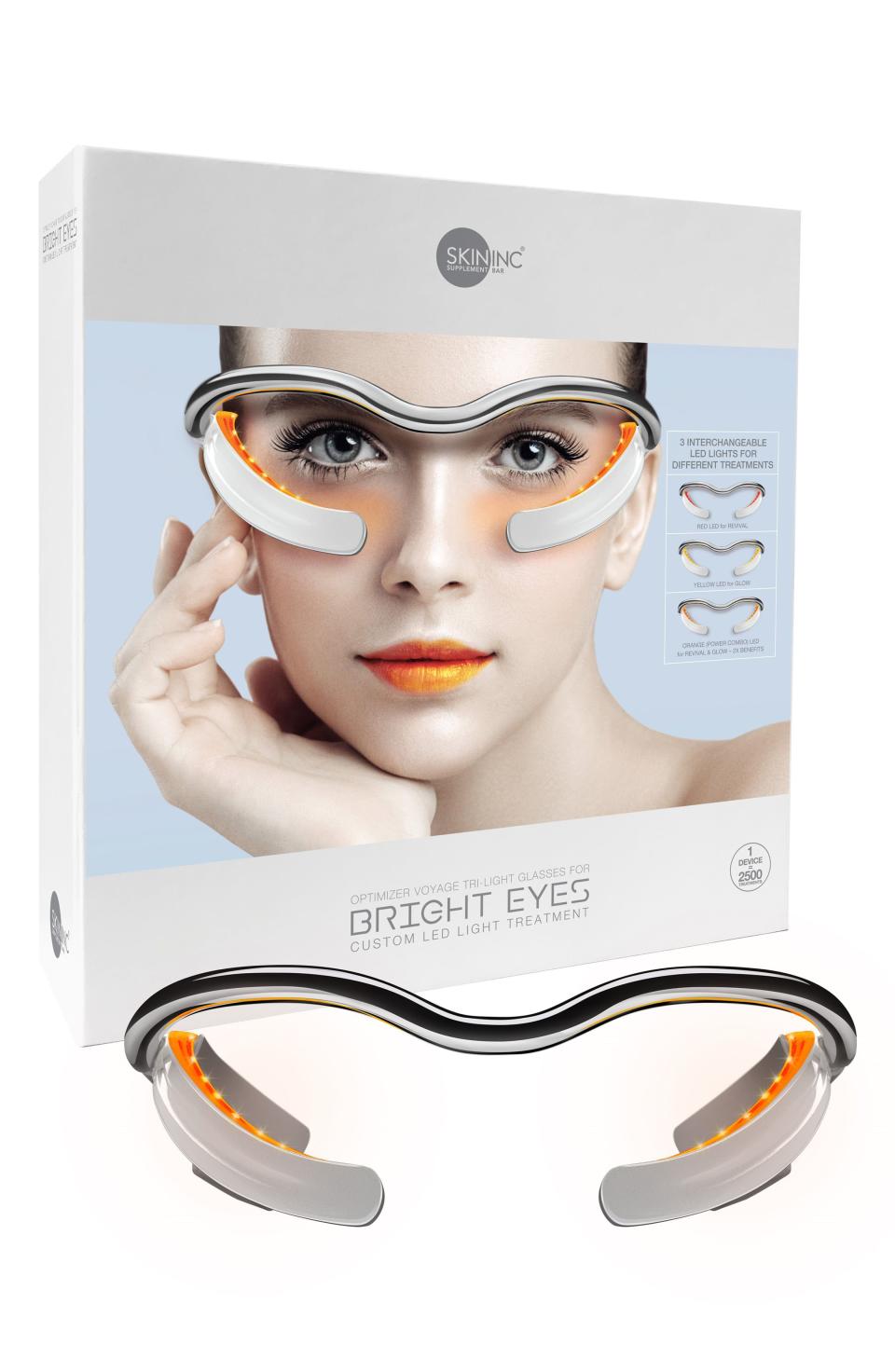 6) Optimizer Voyage Tri-Light Glasses LED Light Treatment for Eyes