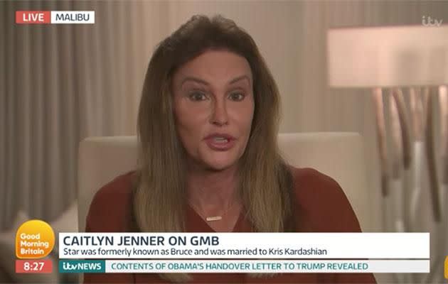 Caitlyn reveals she's estranged from her former family. Source: Good Morning Britain