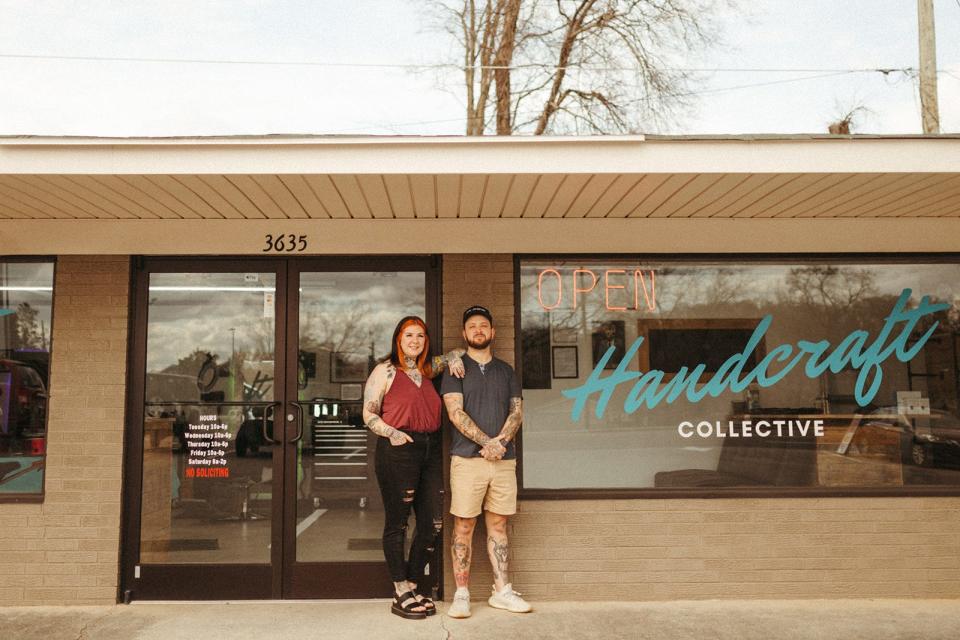 Sarah-Marie and Dustin Hawn have launched a unique nail salon/barbershop combination call The Handcraft Collective.