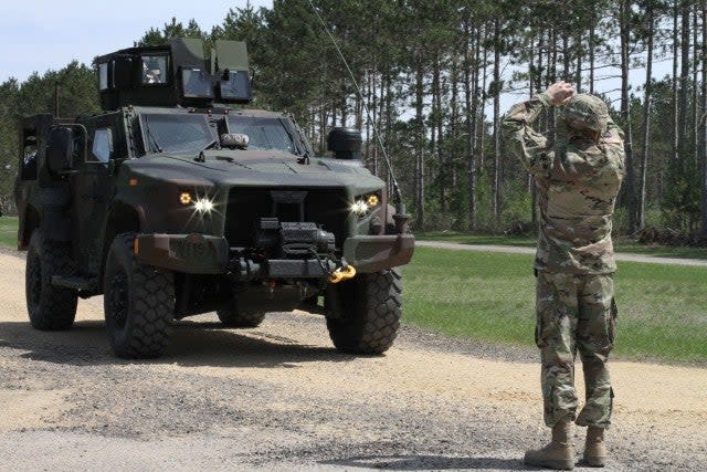 Army Reserve instructors from the 94th Training Division, 80th Training Command taught the very first class of students in the Operators New Equipment Training course for the U.S. Army's new Joint Light Tactical Vehicle at the JLTV Training Center on... (Photo Credit: U.S. Army)