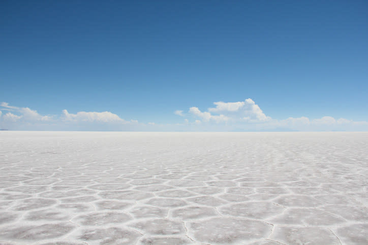 sand and the clear sky above