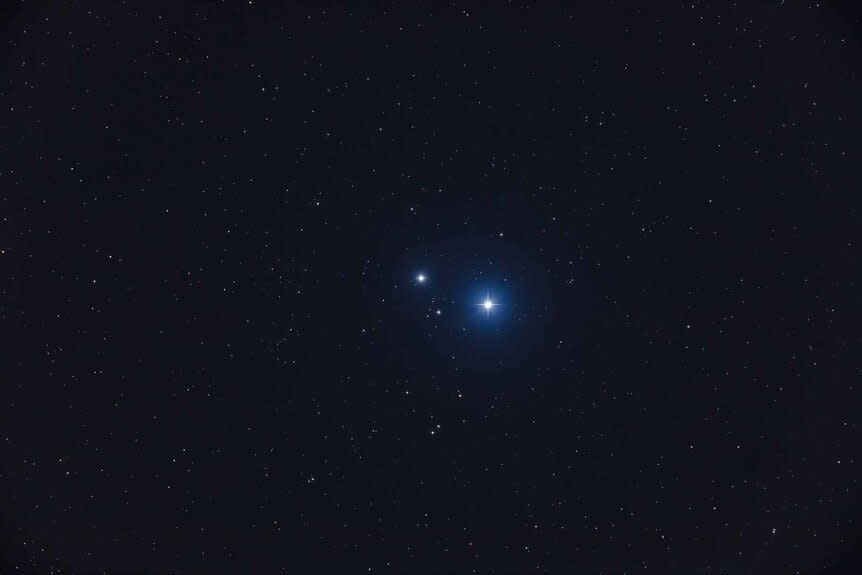 The double star Mizar and Alcor in Ursa Major.