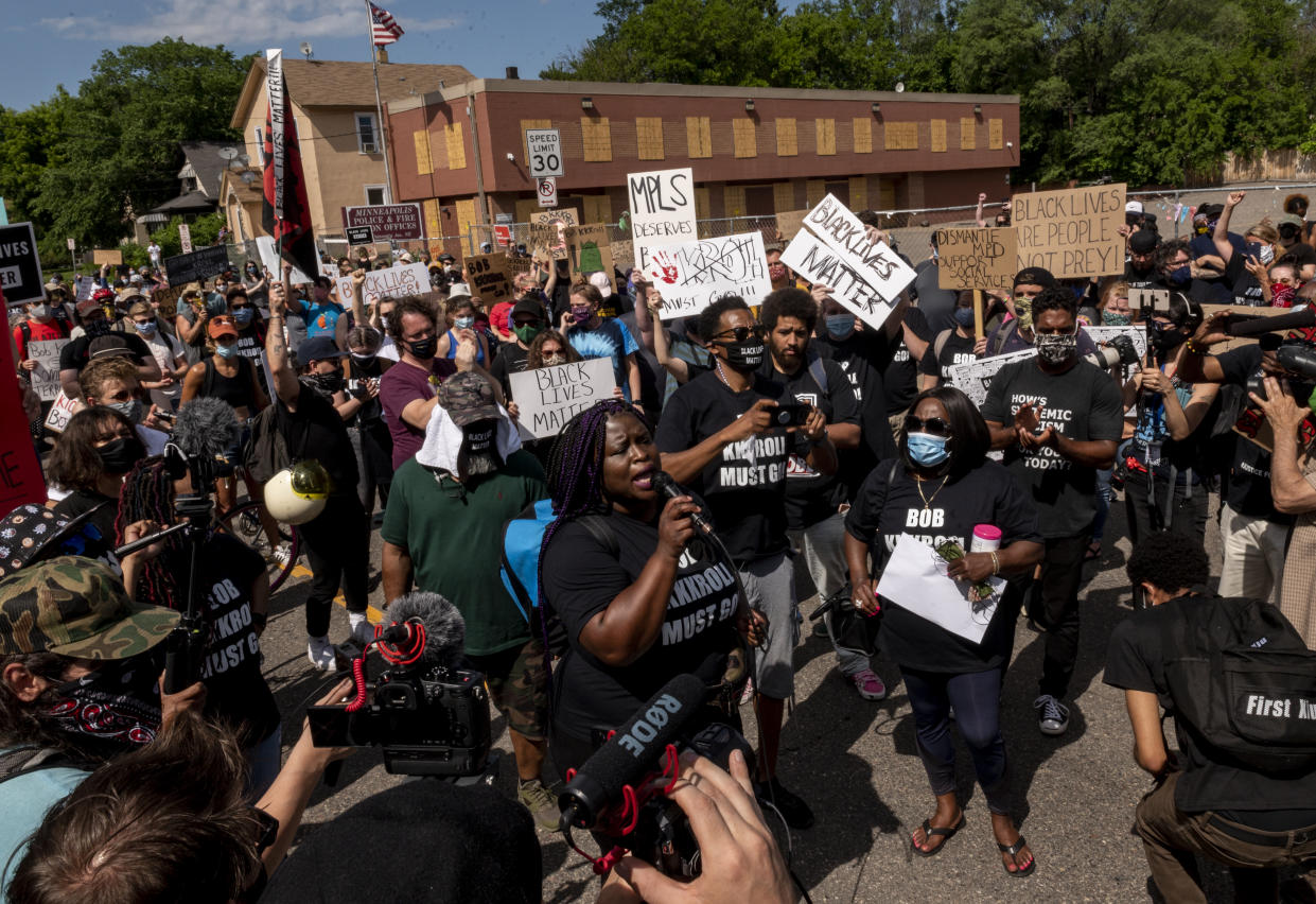 Nekima Levy Armstrong, center foreground