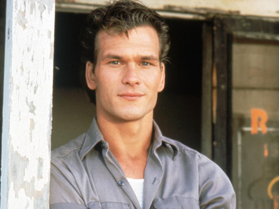 Patrick Swayze on the set of the outsiders in 1983