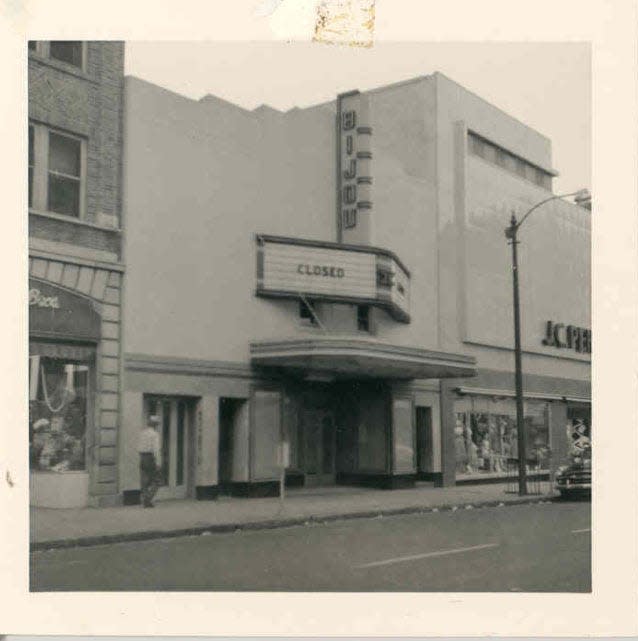 In this 1956 photo, to the right of the old Bijou movie theater on the 200 block of North Front Street was a J.C. Penney location.