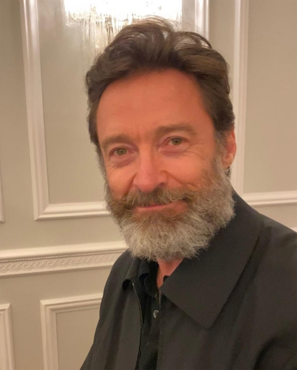 Hugh Jackman with a beard