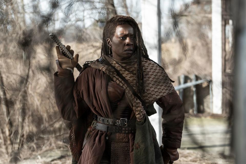 Michonne (Danai Gurira) glaubt fest daran, dass Rick (Andrew Lincoln) noch lebt. (Bild: 2023 AMC Film Holdings LLC)