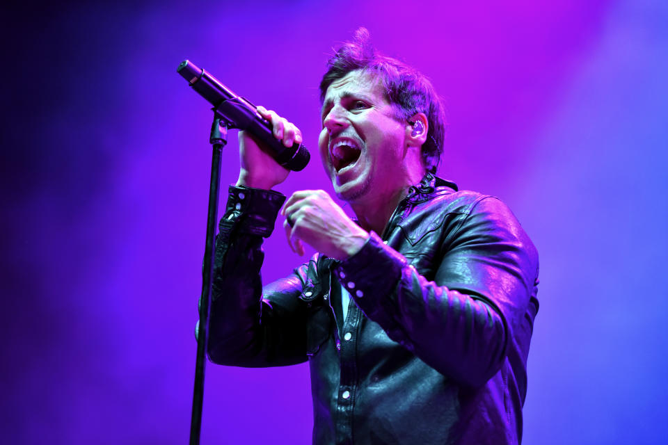 Raine Maida of Our Lady Peace performs on 