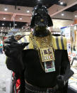 <p>Cosplayer dressed as Darth-T at Comic-Con International on July 20 in San Diego. (Photo: Angela Kim/Yahoo Entertainment) </p>