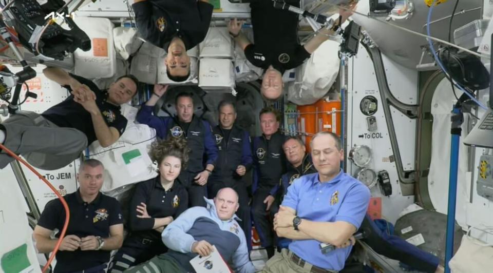 第一批全民間太空人團隊十日抵達國際太空站。（圖取自twitter.com/Axiom_Space）