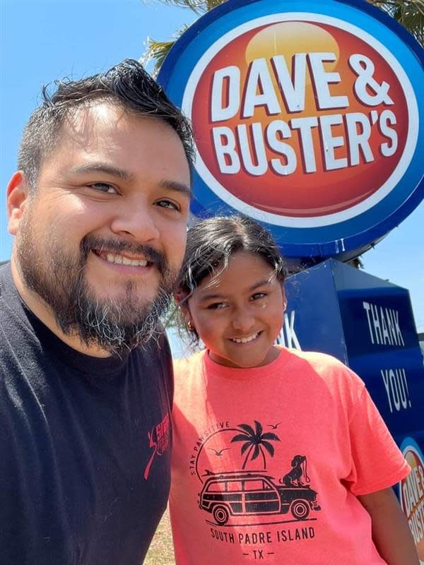 Amerie Jo Garza poses with her father, Alfred Garza III. He posted this photo on Facebook on Tuesday with the caption: "Our last weekend together."