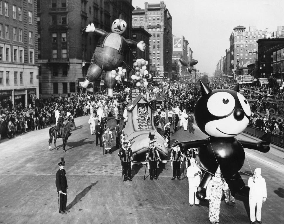 Past and present: balloons of Macy’s Thanksgiving Day Parade