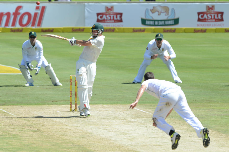 Shaun Marsh of Austrailia during day 1 of the 1st Test match between South Africa and Australia at SuperSport Park on February 12, 2014 in Pretoria, South Africa. (Photo by Lee Warren/Gallo Images)