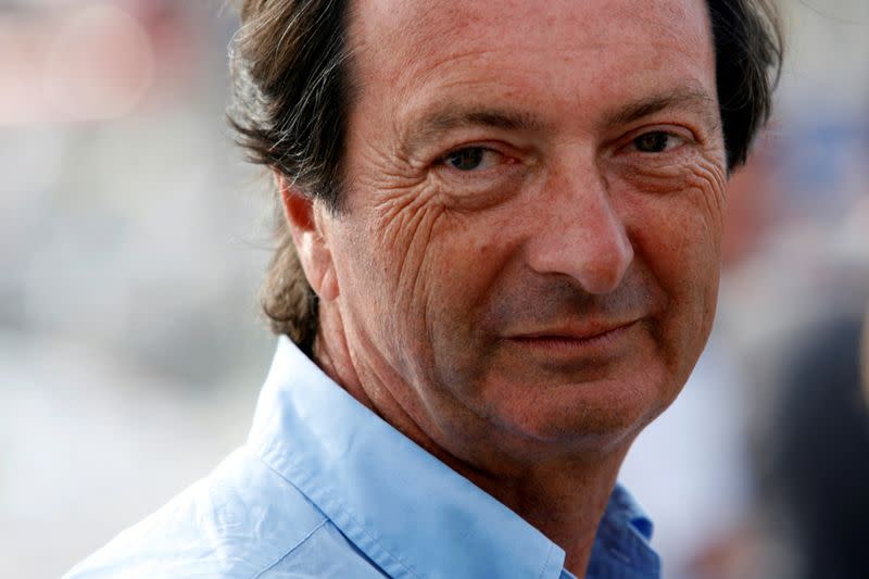 FILE PHOTO: Michel Edouard Leclerc, CEO of supermarkets "leclerc", is seen in Brest harbour in Brittany