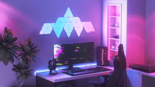 Nanoleaf LED shapes and light bars now sync with Corsair gaming products