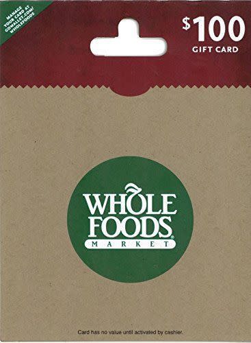 Whole Foods Market $100 Gift Card