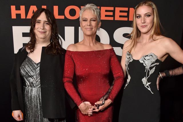Jamie Lee Curtis Holds Hands with Her Daughters at Halloween Ends Premiere:  'Proudest Mother'