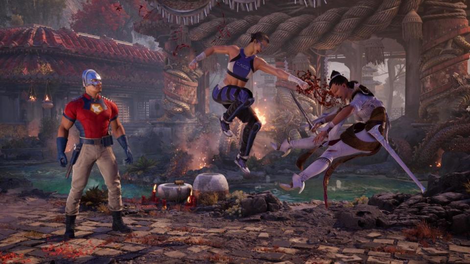 Peacemaker and Janet Cage work together to string together deadly combos.<p>NetherRealm Studios</p>