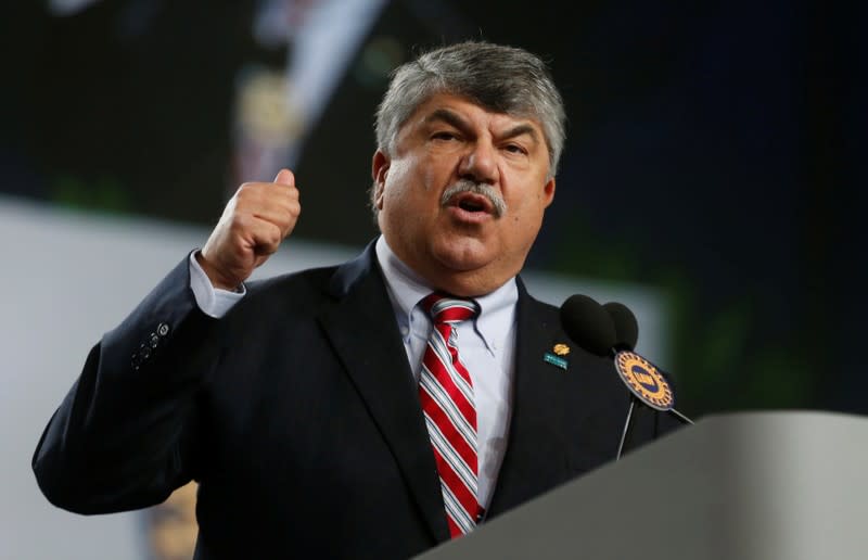 FILE PHOTO: AFL-CIO union president Richard Trumka addresses the United Auto Workers union 37th Constitutional Convention in Detroit,