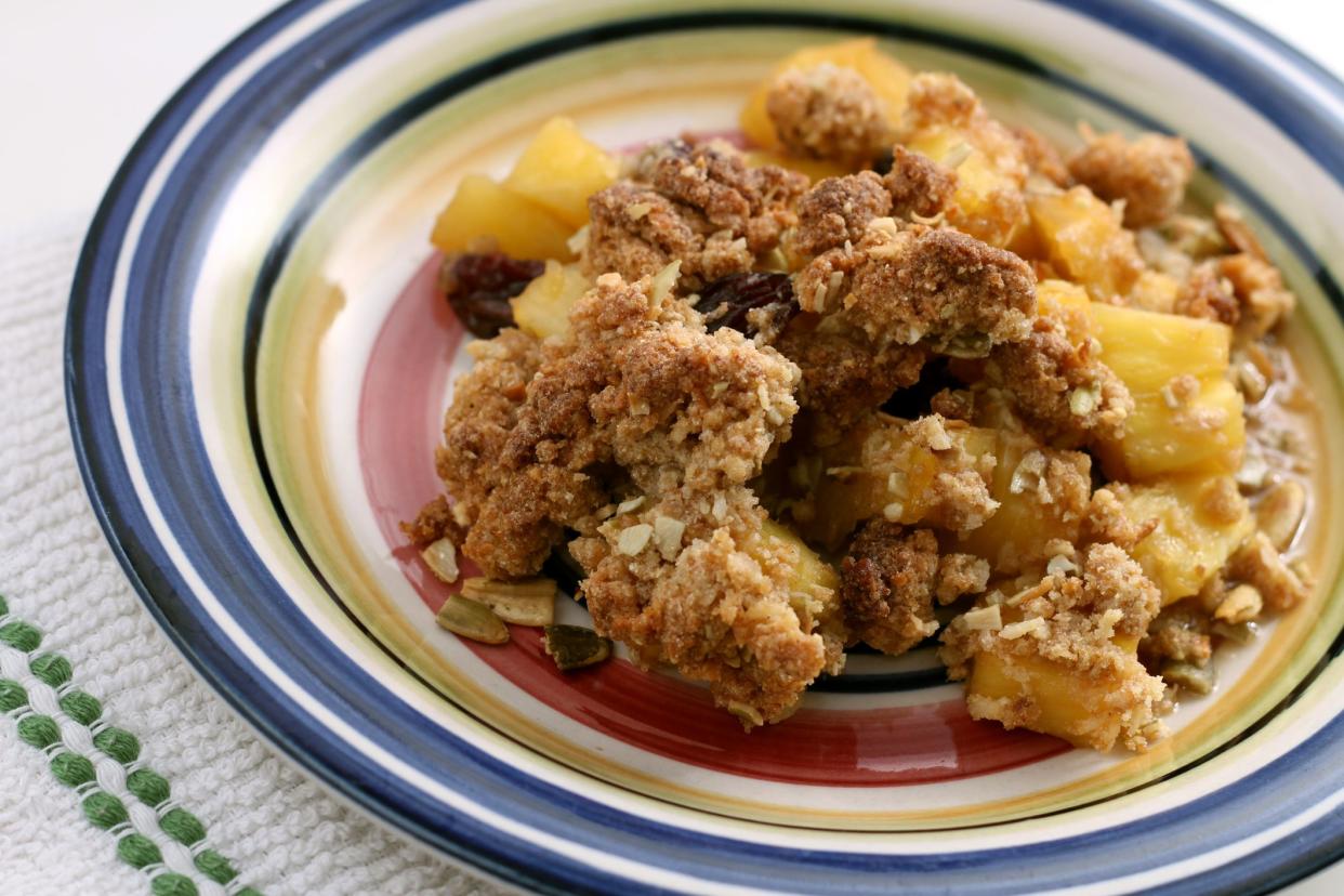 Gluten Free Pineapple Crisp.