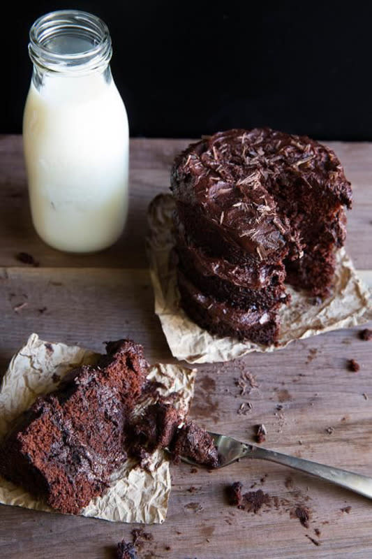 30-Minute Chocolate Cake for Two: