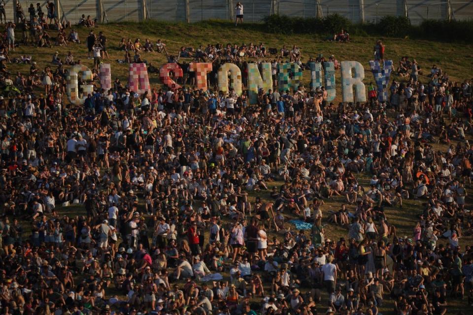 The festival is held at Worthy Farm in Somerset (Yui Mok/PA) (PA Wire)