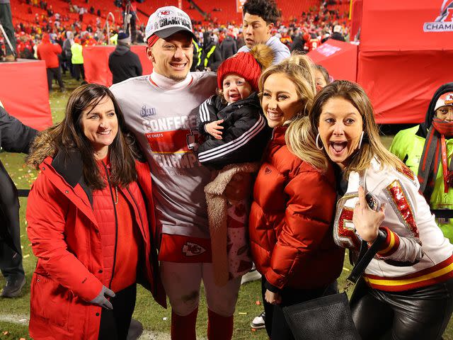 Kevin C. Cox/Getty Patrick Mahomes with family.