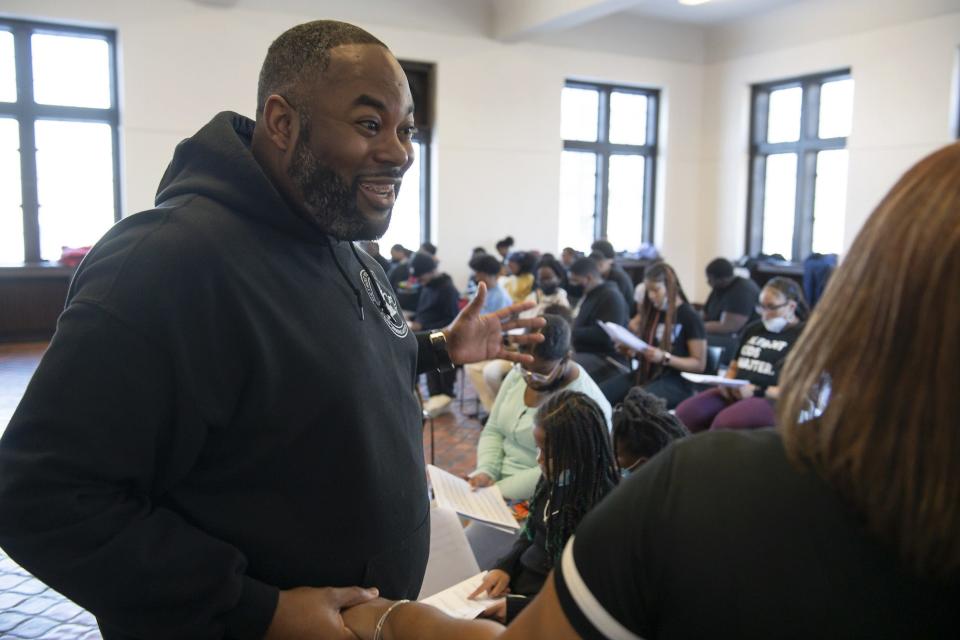 Artistic director Anthony White at the Detroit Youth Choir rehearsal at Marygrove College in Disney+'s "Choir."