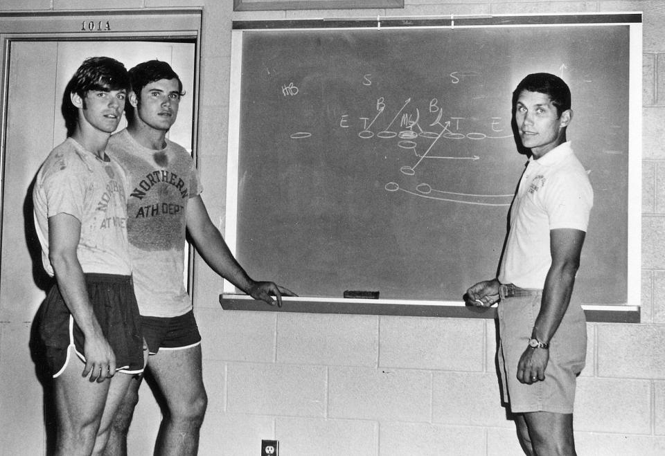 Jim Kretchman during his coaching days at Northern State.