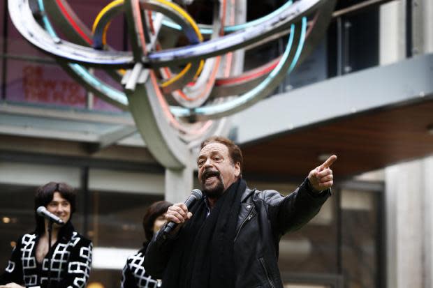 Jay Osmond with the cast of The Osmonds - A New Musical. Picture: Ed Nix