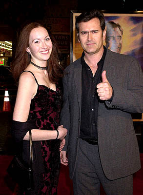 Bruce Campbell and daughter at the Hollywood premiere of Warner Brothers' The Majestic